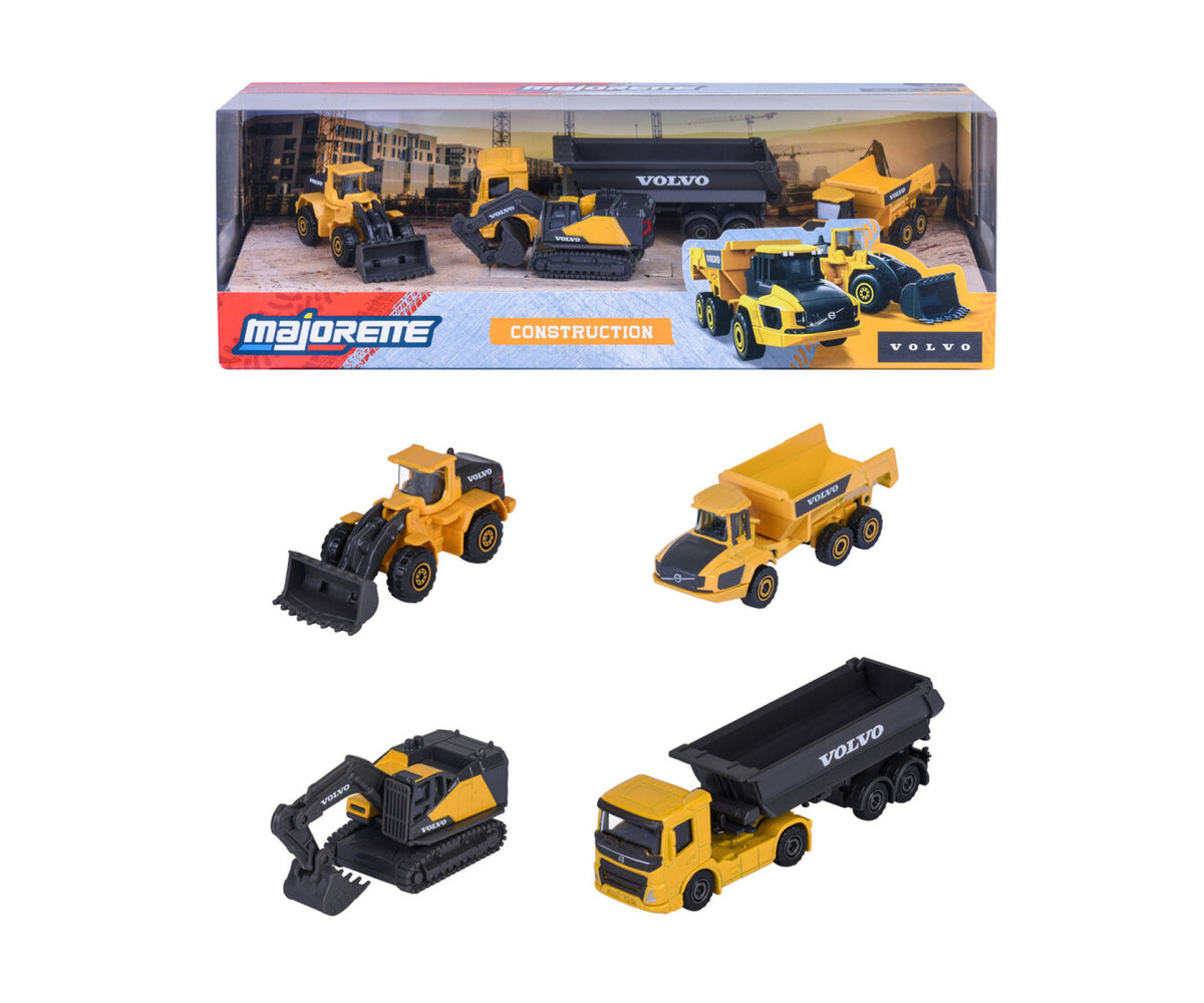 Majorette: Volvo Construction - 4er Set