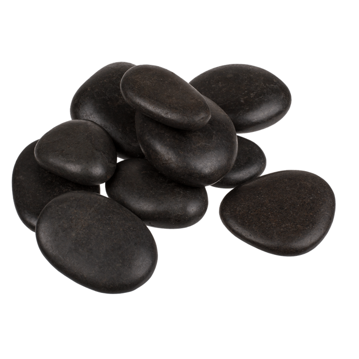 Schwarze Steine zum Bemalen
