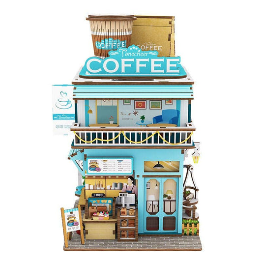Book-Nook: Cafeteria 3D Puzzle mit Deckel und Bewegungssensor