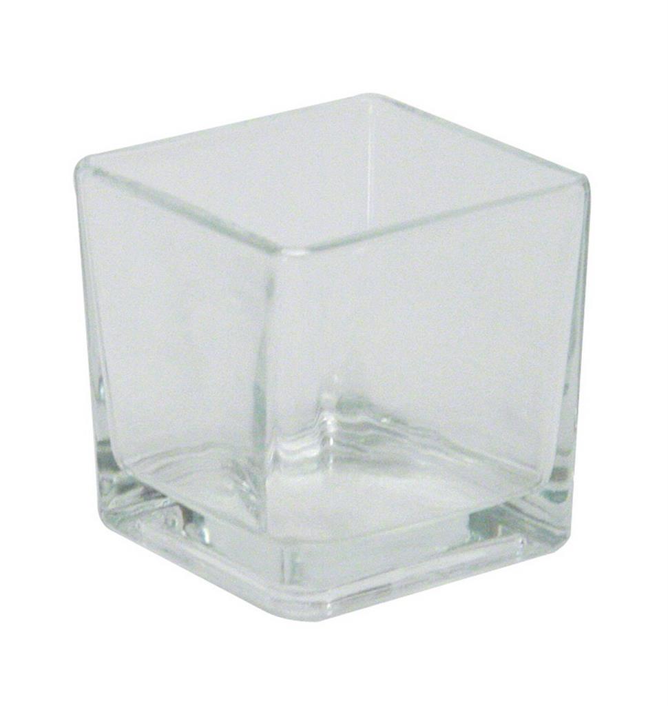 Glaswürfel 7,5 x 7,5 cm - Gefäß für Kerzensand klein