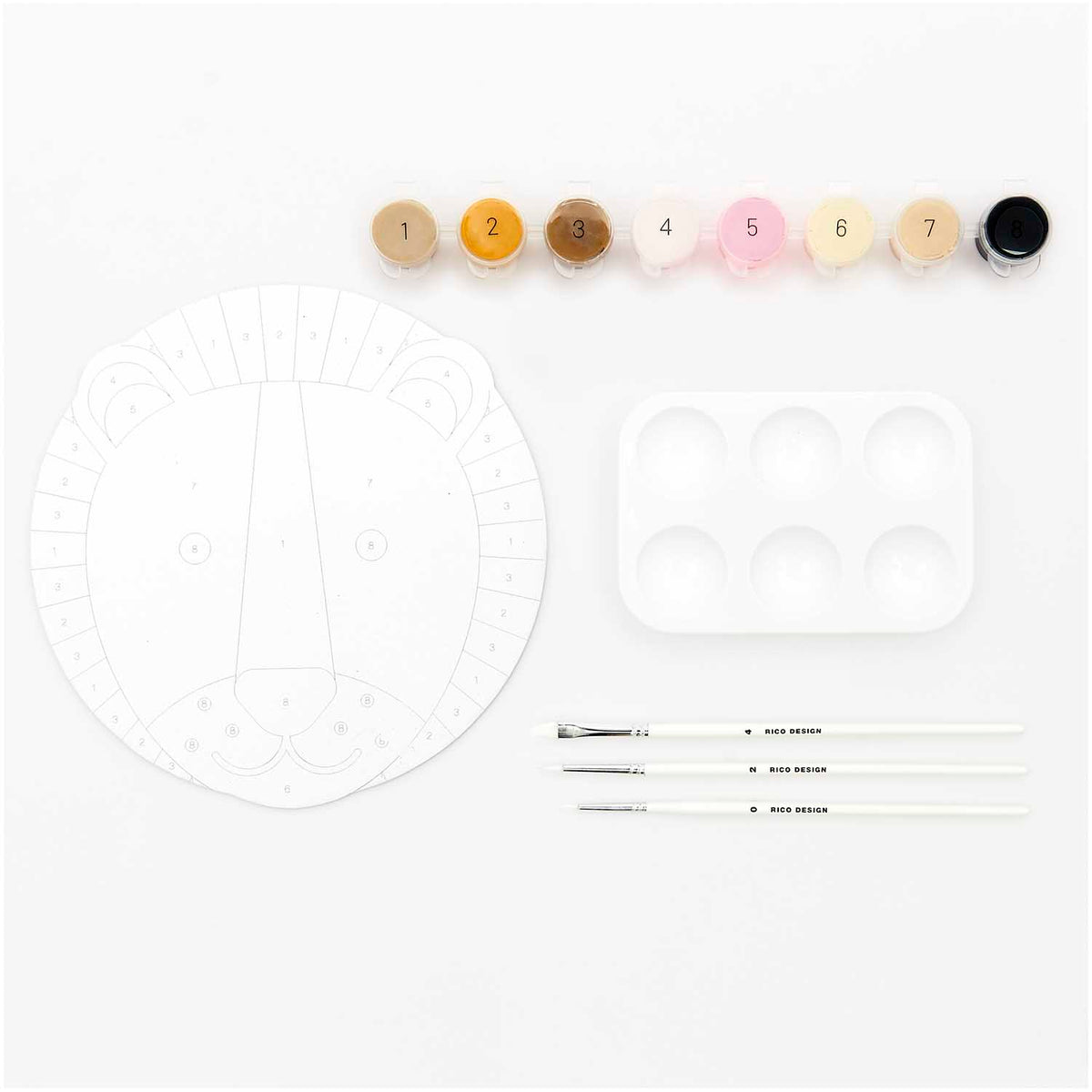 Rico Design: Malen nach Zahlen Set - Löwe
