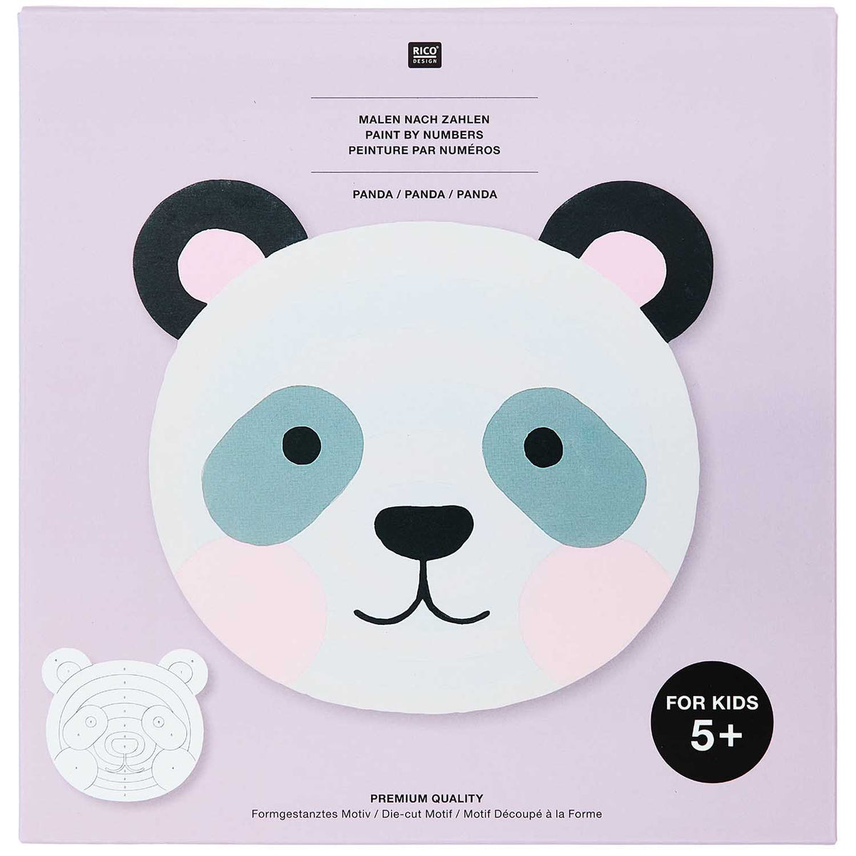 Rico Design: Malen nach Zahlen Set - Panda