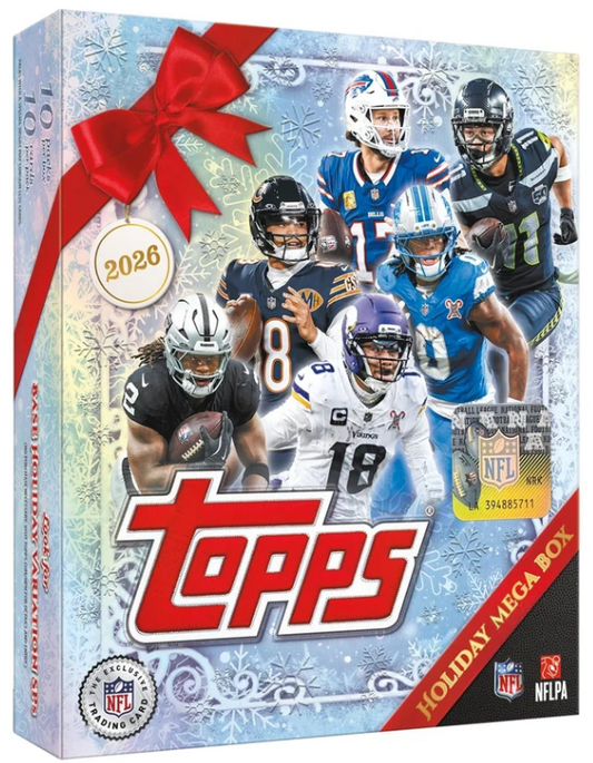 2026 Topps Holiday Football - Mega Box