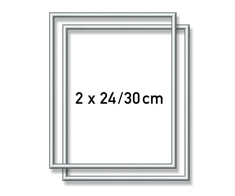 Schipper: Alurahmen silber 24x30 cm - 2 Rahmen