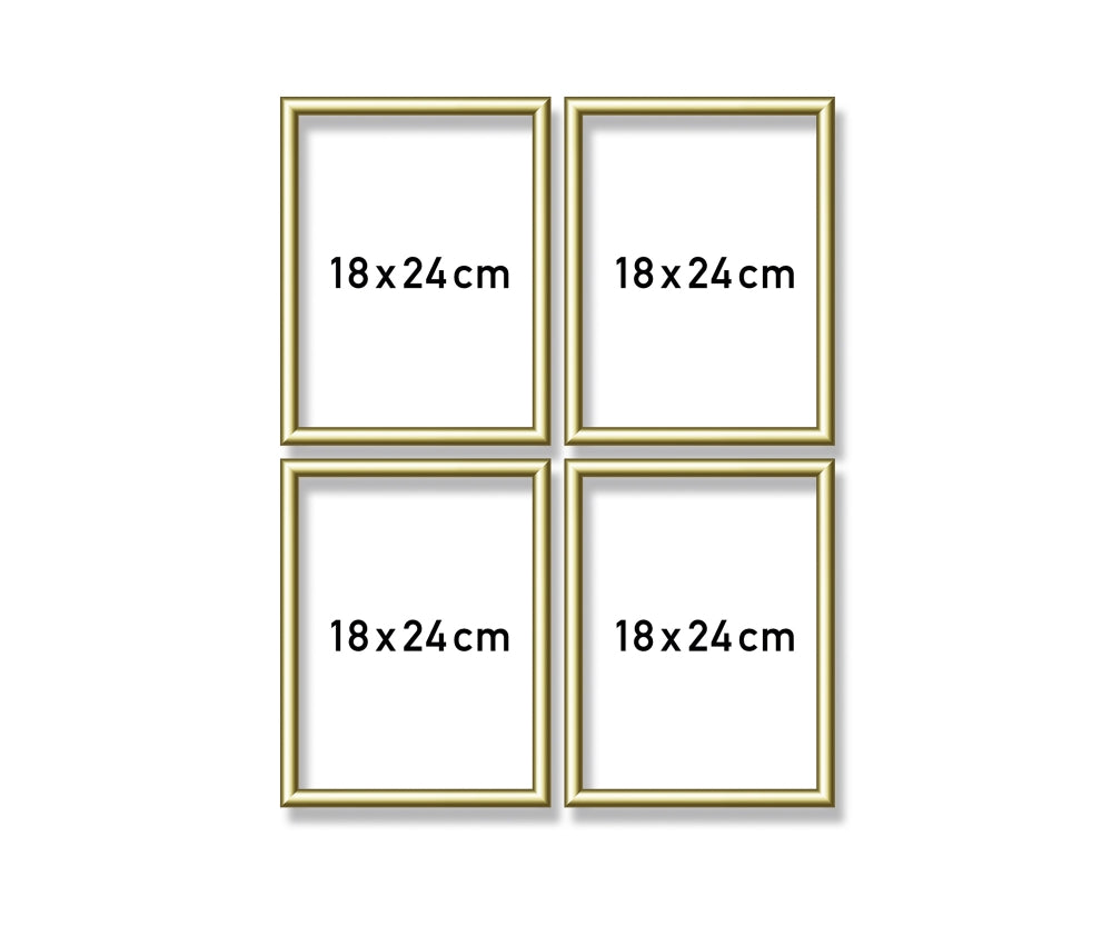 Schipper: Alurahmen Quattro gold 18x24 cm