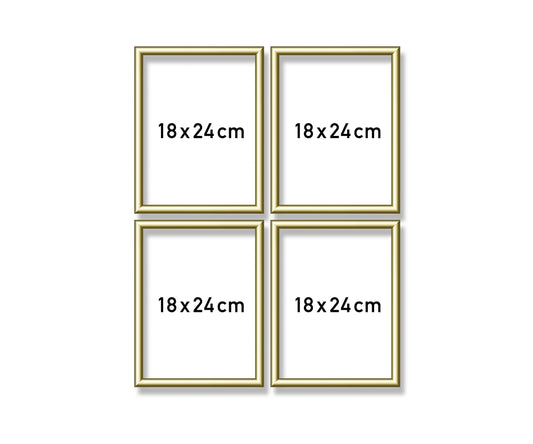 Schipper: Alurahmen Quattro gold 18x24 cm