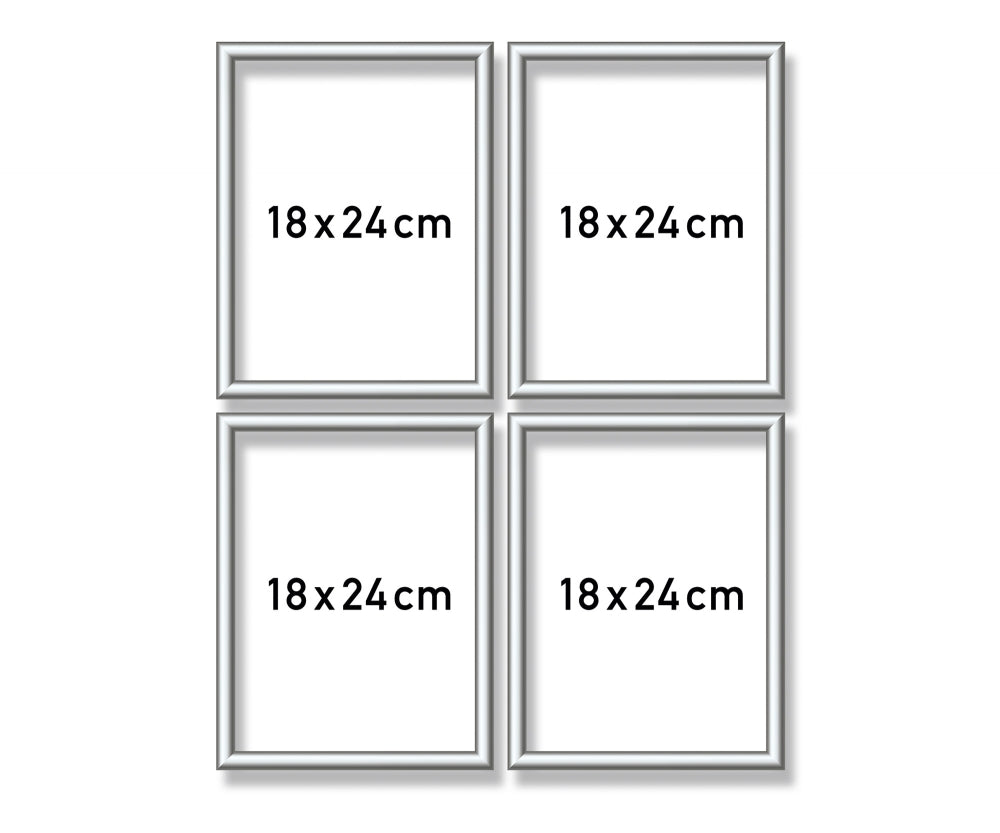Schipper: Alurahmen Quattro silber 18x24 cm