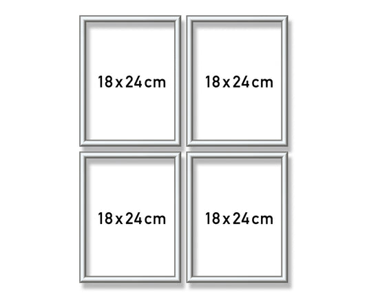 Schipper: Alurahmen Quattro silber 18x24 cm