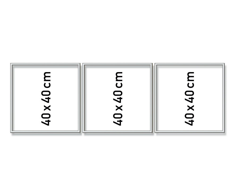 Schipper: Alurahmen Tripty silber 120x40 cm
