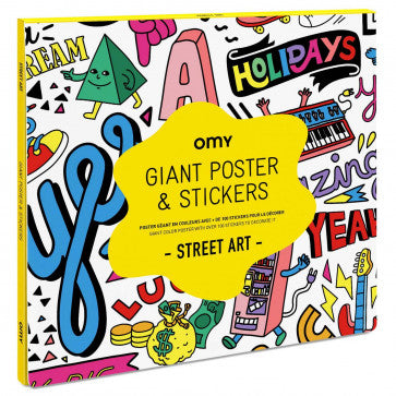 OMY: Ausmalposter Street Art