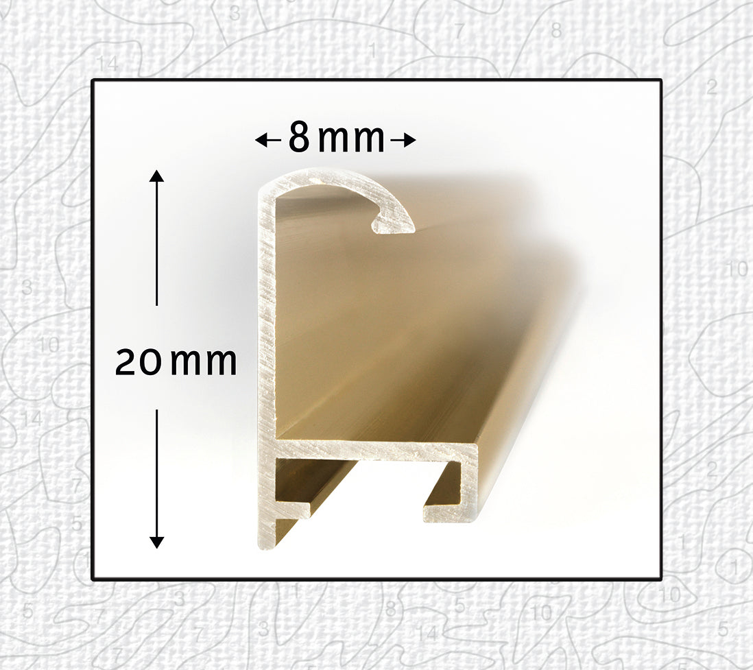 Schipper: Alurahmen Tripty gold 120x40 cm